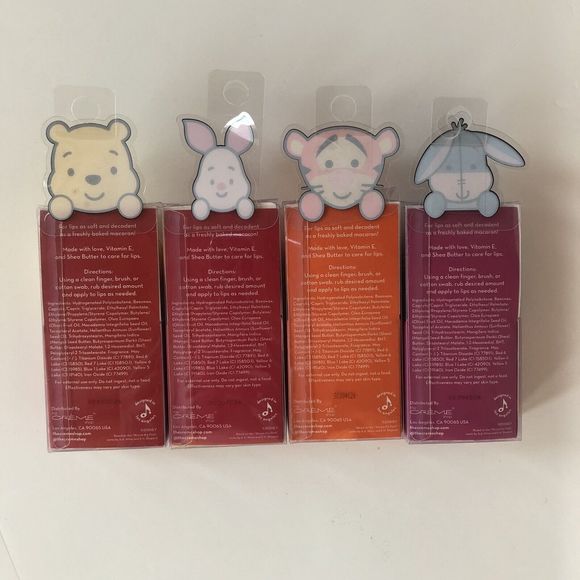 Creme Shop Disney: Winnie the Pooh, Tigger, Piglet, & Eeyore Lip Balm Set W/case - Picture 3 of 12